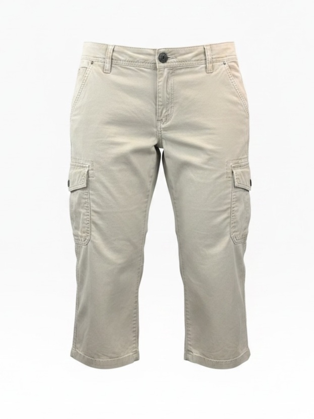 Tommy Hilfiger Women’s Size 14 Ecru Beige Cargo Capris 100 Cotton